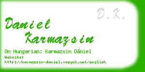 daniel karmazsin business card